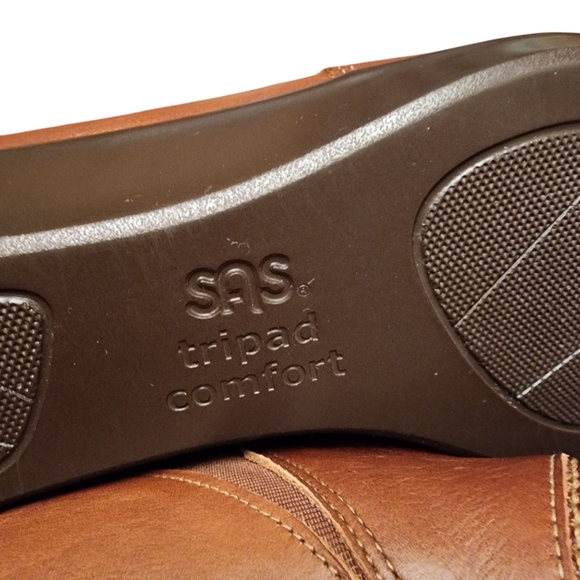 SAS Nora Slip On Brown Leather Women's Loafers Size 9.5 - Picture 11 of 12